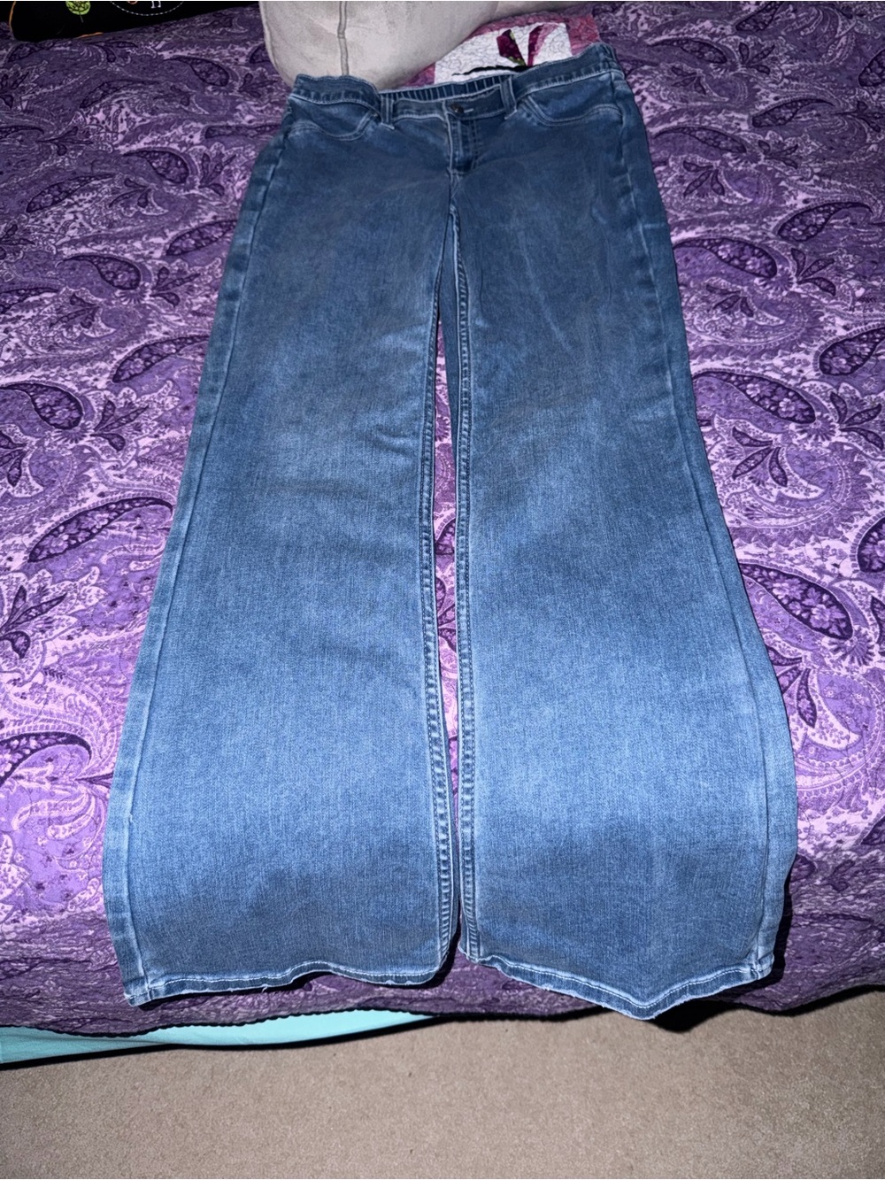 Aerie Flat-Front Pocketless Flare Jeans